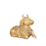 Superfine Brass Nandi Engraved 8" - Divine Shiva Vehicle Sacred Sculpture | Jaipurio